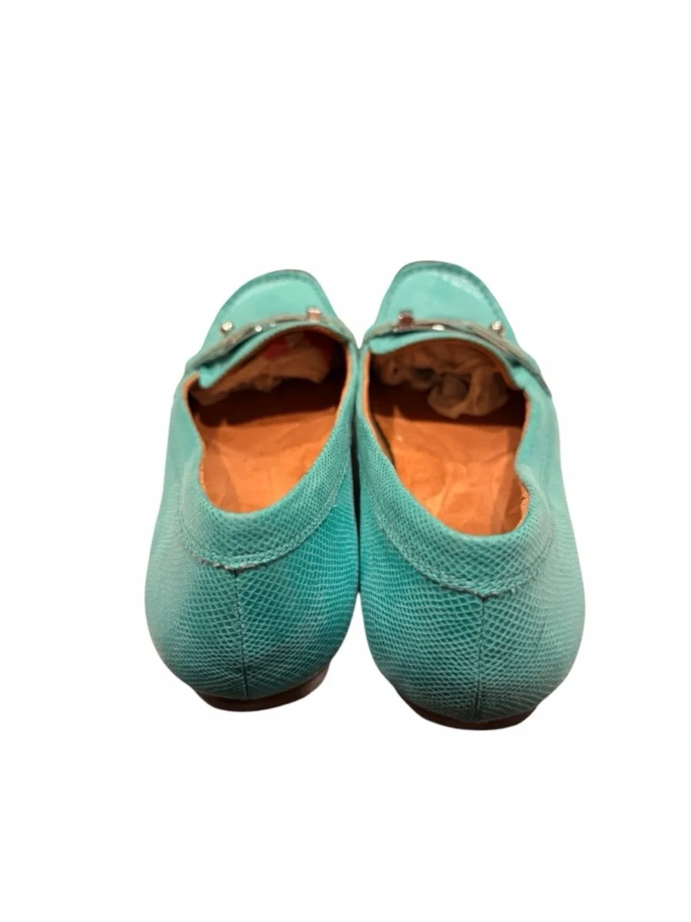 Naturalizer Mint Green Women's Leather Loafers Classic Slip-On Size 9.5